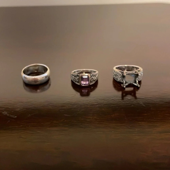 Sterling silver ring set - Picture 1 of 5
